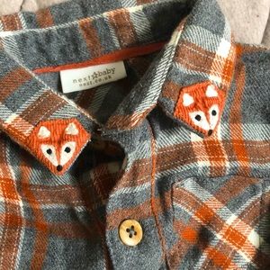 Embroidered fox bodysuit 3-6m